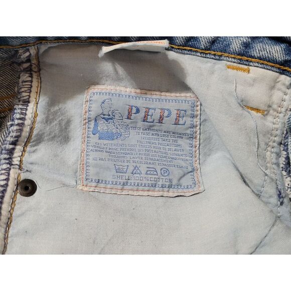 Pepe Jeans London Women 5-Pocket Y2K Blue Denim Jeans US 9/10 UK 12/30 Hong Kong - Picture 9 of 15